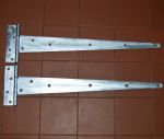 24" - 600mm Heavy Duty Galvanised Tee Hinges for Sheds,  (120-24")